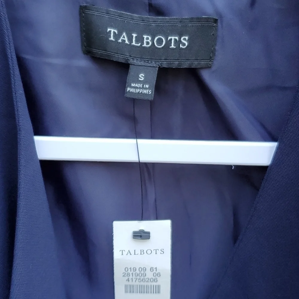 Talbot Navy Blue 2 pc Vest Suit S/P NWT Career suit